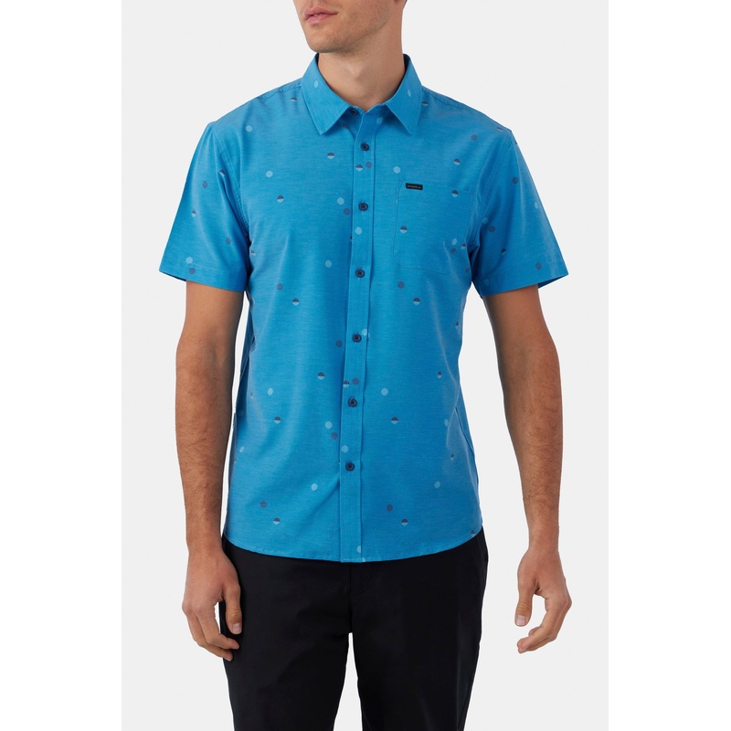 O’Neill Trvlr UPF Traverse Standard S/S Shirt-Mdt Blue