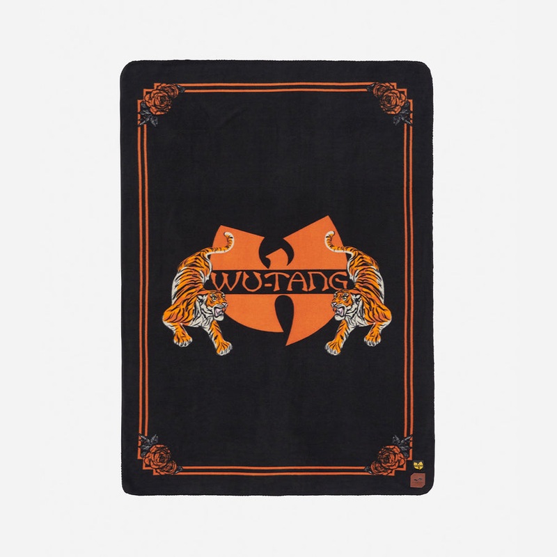 Slowtide Tiger Style Fleece Blanket-Black