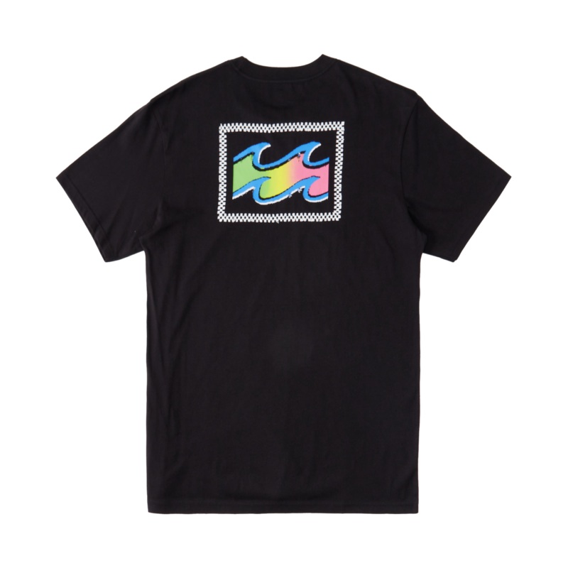 Billabong Toddler Crayon Wave Tee-Black