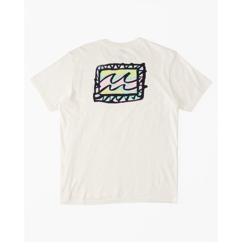 Billabong Toddler Crayon Wave Tee-Off White