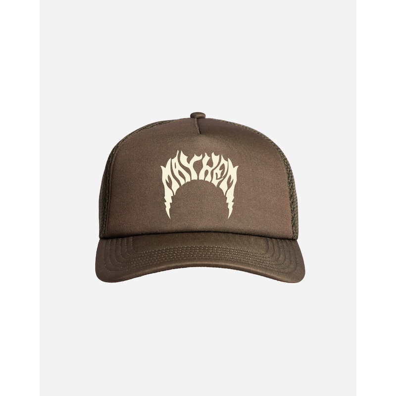 Lost Lightning Mayhem Trucker Hat-Dark Military Green