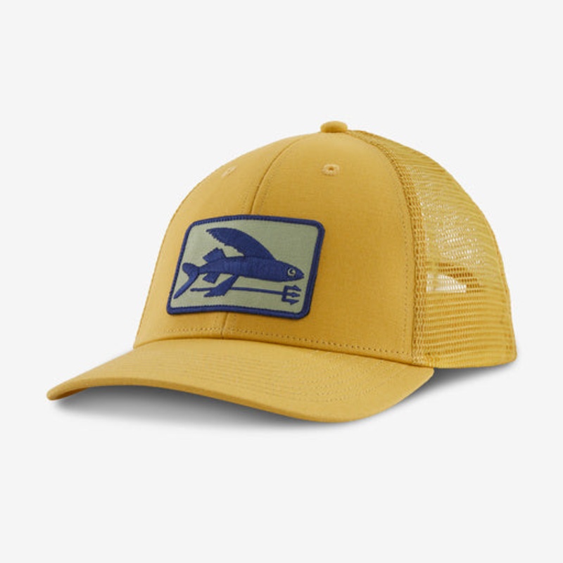 Patagonia Flying Fish Lopro Trucker Hat-Flying Fish Fork: Surfboard Yellow