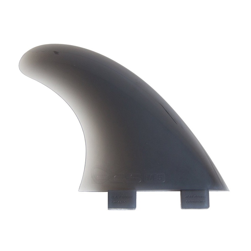FCS M5 SF Tri Fin Set-Smoke-Medium