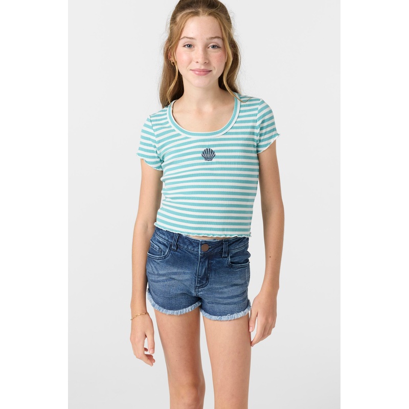 O’Neill Sammie Stripe Shirt-Nile Blue