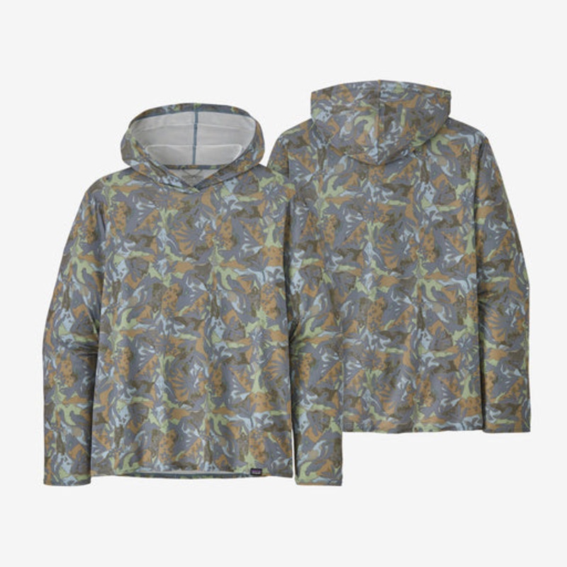 Patagonia Cap Cool Daily Graphic Relaxed Hoody-Lands and Waters: Light Plume Grey