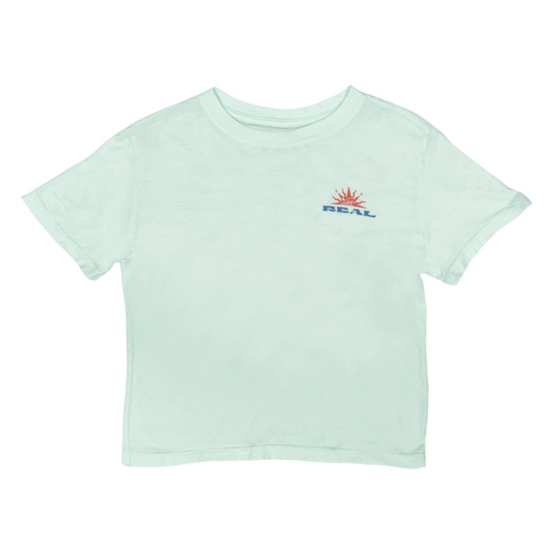 REAL Opposite Beach Crop Tee-Seaglass