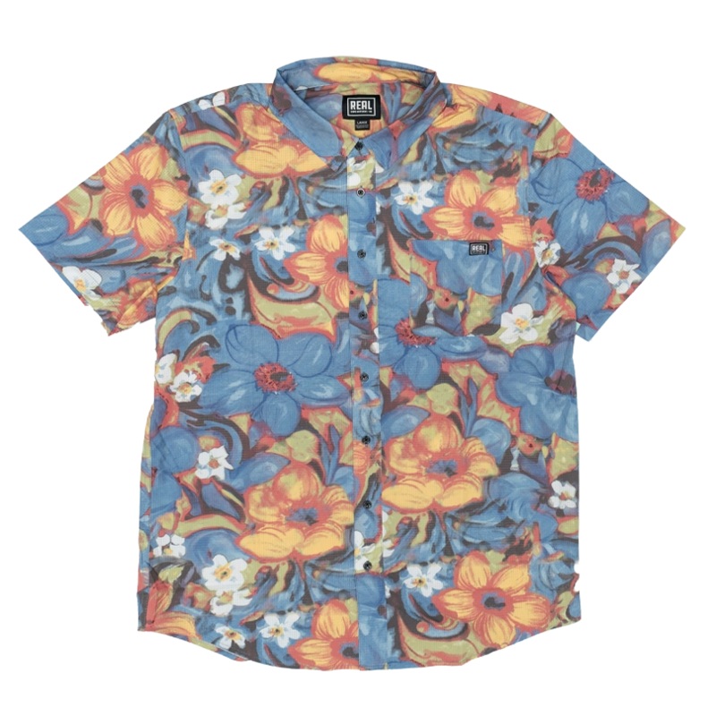 REAL Wyden Sea S/S Shirt-Blue
