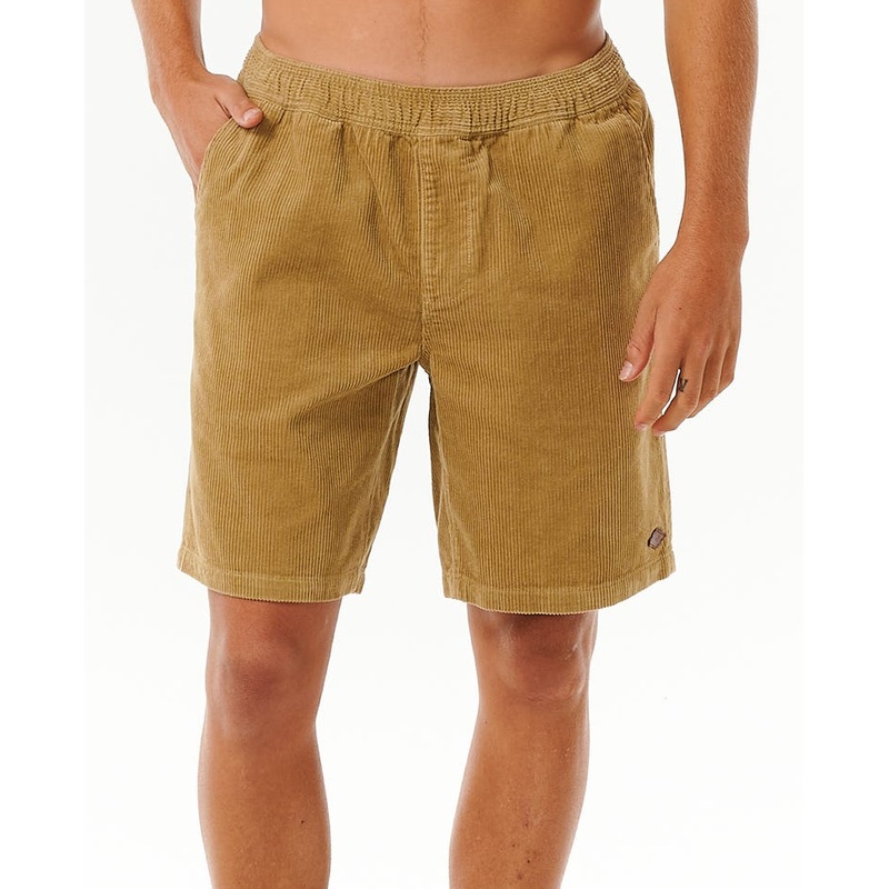 Rip Curl Classic Surf Cord Volley Shorts-Dark Khaki