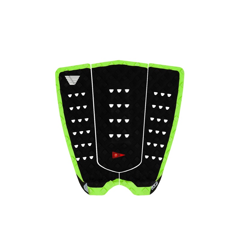 VEIA JJF Squash Tail Grom Traction Pad-Night/Hi Vis Green