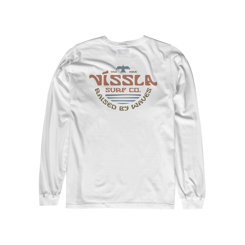 Vissla West Winds Pocket L/S Tee-White