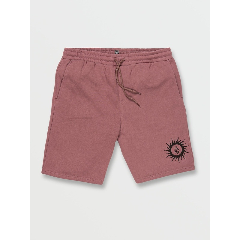 Volcom Booker Fleece 19.5 Shorts-Bordeaux Brown