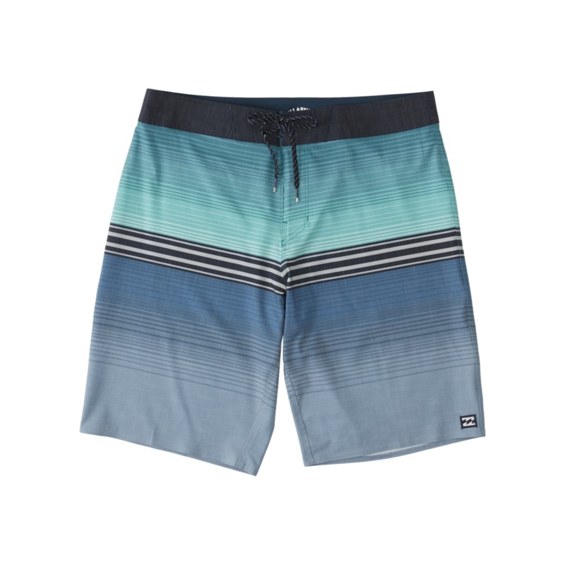 Billabong All Day Heather Stripe Pro Boardshorts-Blue Haze