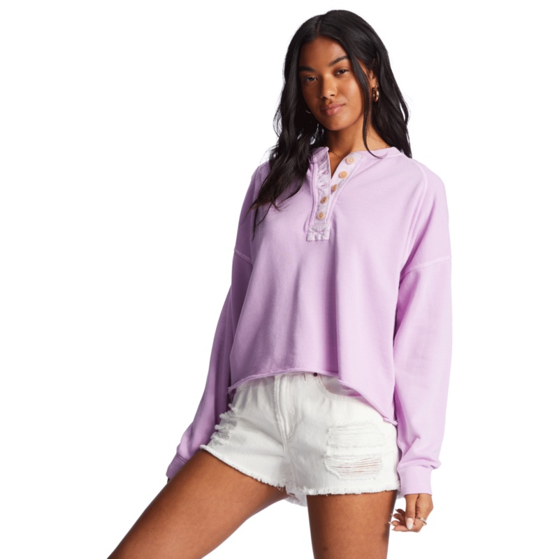 Billabong Keep Talking Sweatshirt-Lilac Dream