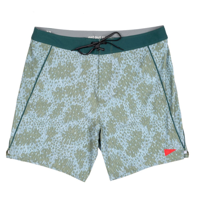 Florence Marine X Rain Camo Boardshorts-Sage