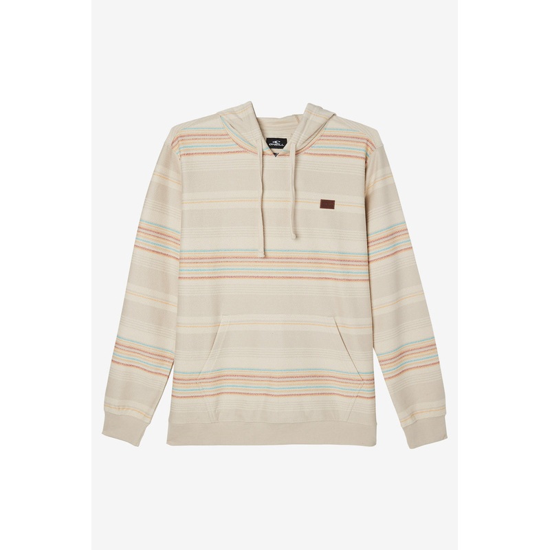 O’Neill Bavaro Stripe Pullover Sweatshirt-Light Khaki