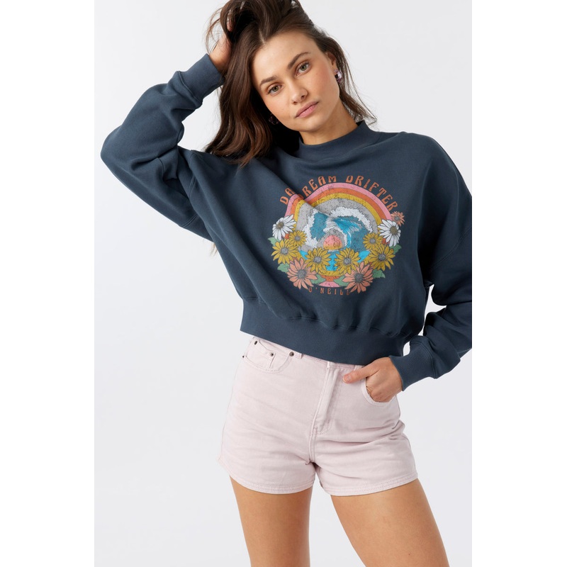 O’Neill Moment Crop Sweatshirt-Slate