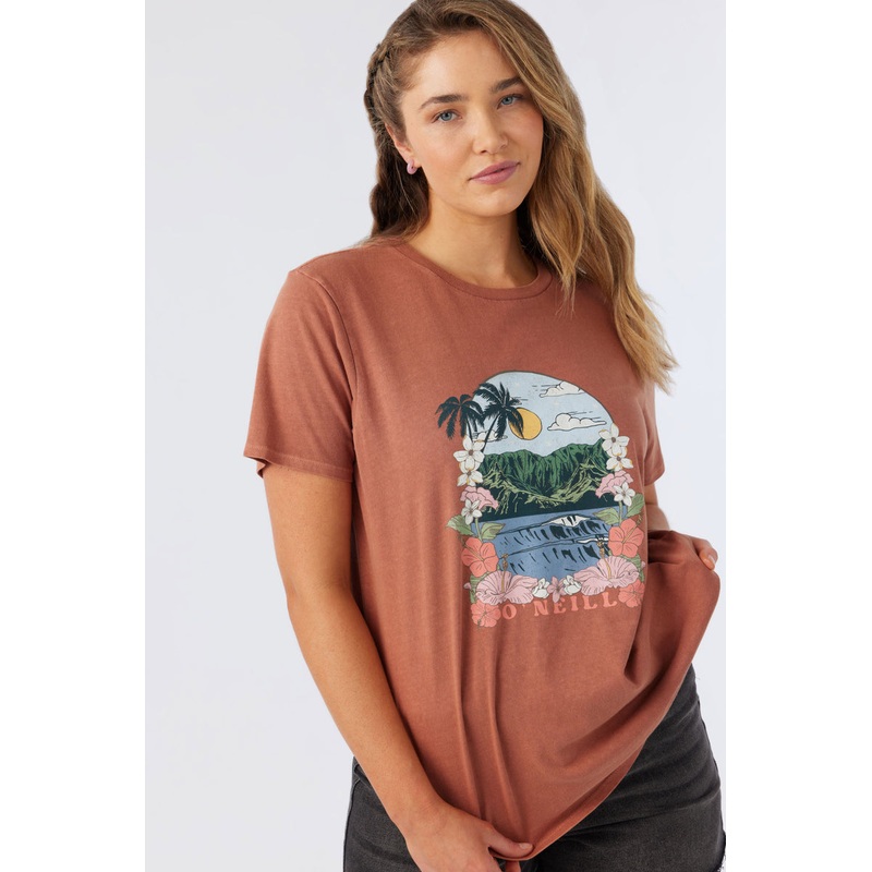 O’Neill Paradise Happens Tee-Rustic Brown
