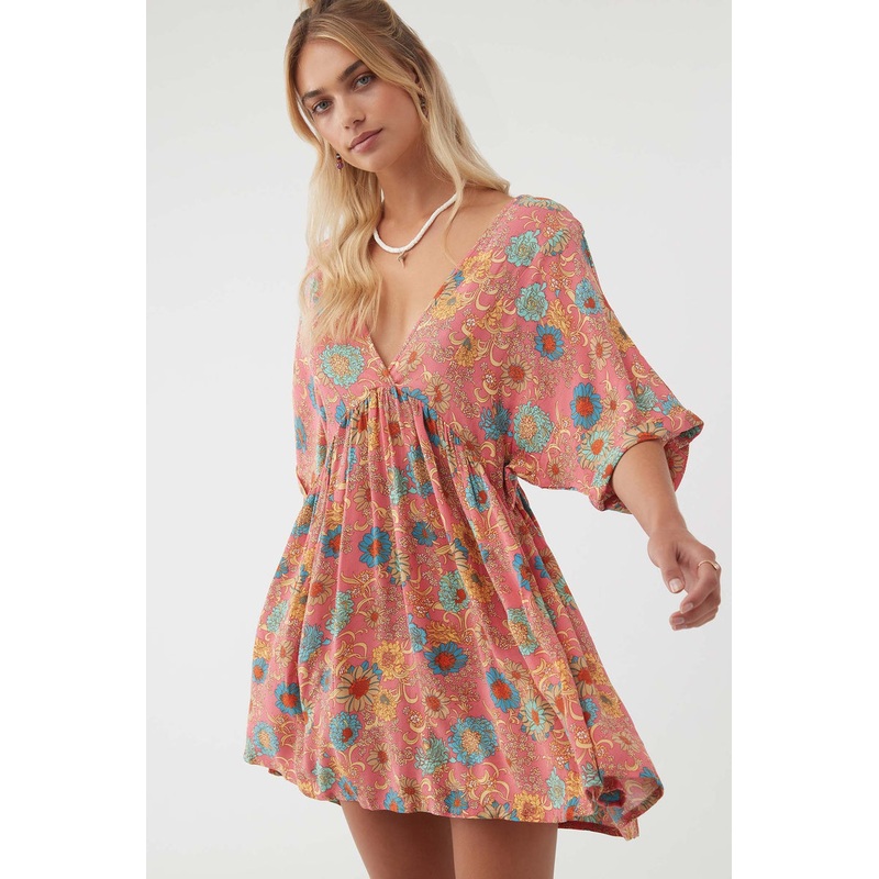 O’Neill Rosemary Belize Dress-Coral