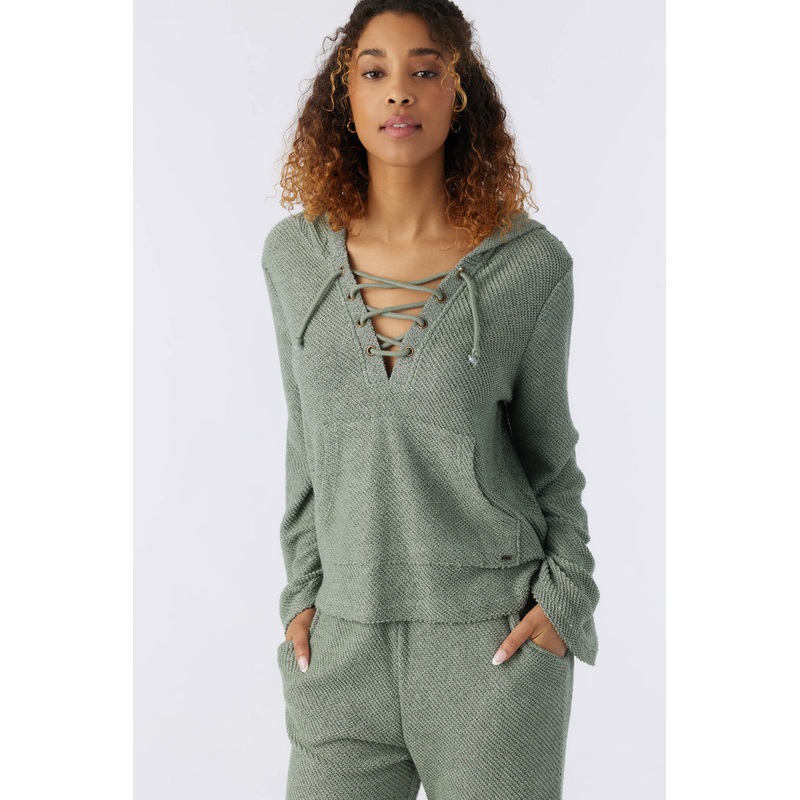 O’Neill Tanya Hooded L/S Shirt-Lily Pad