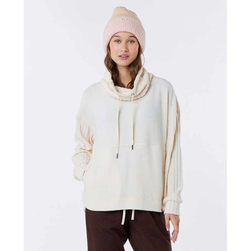 Rip Curl Cosy Roll Neck II L/S Shirt-Ecru Marle