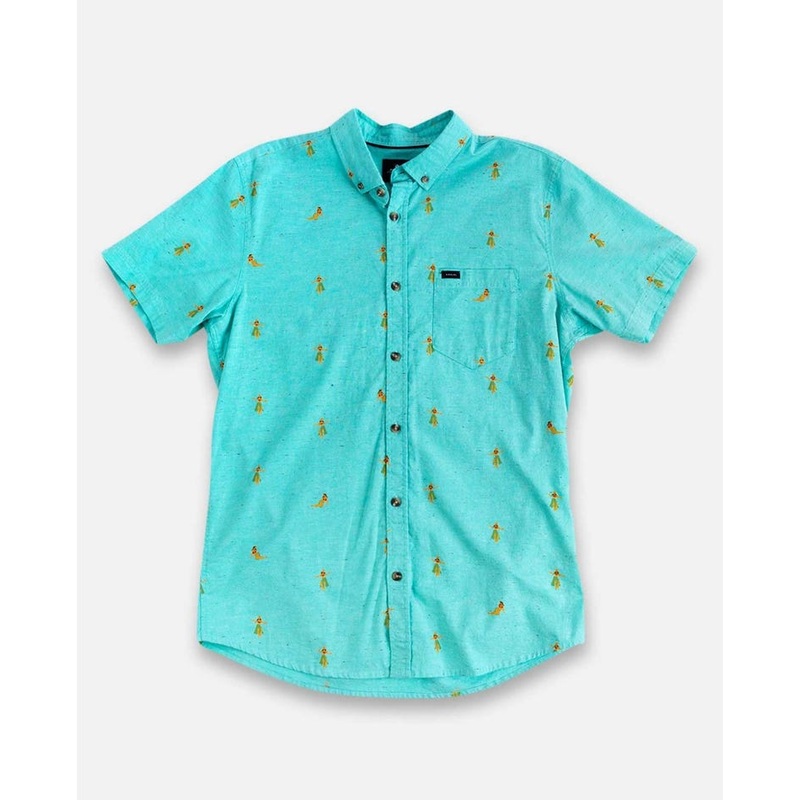 Rip Curl Hula Breach S/S Shirt-Aqua