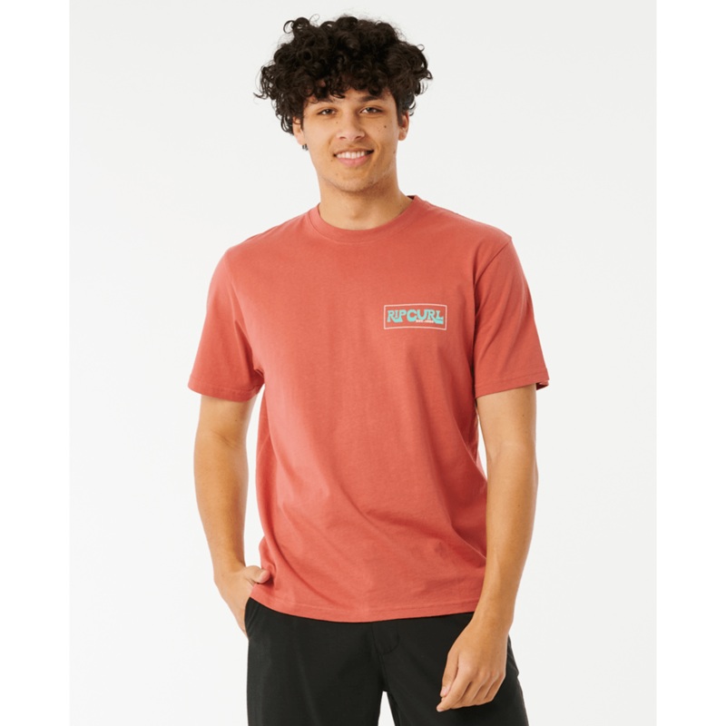 Rip Curl Pacific Rinse Reef Tee-Dusty Mushroom