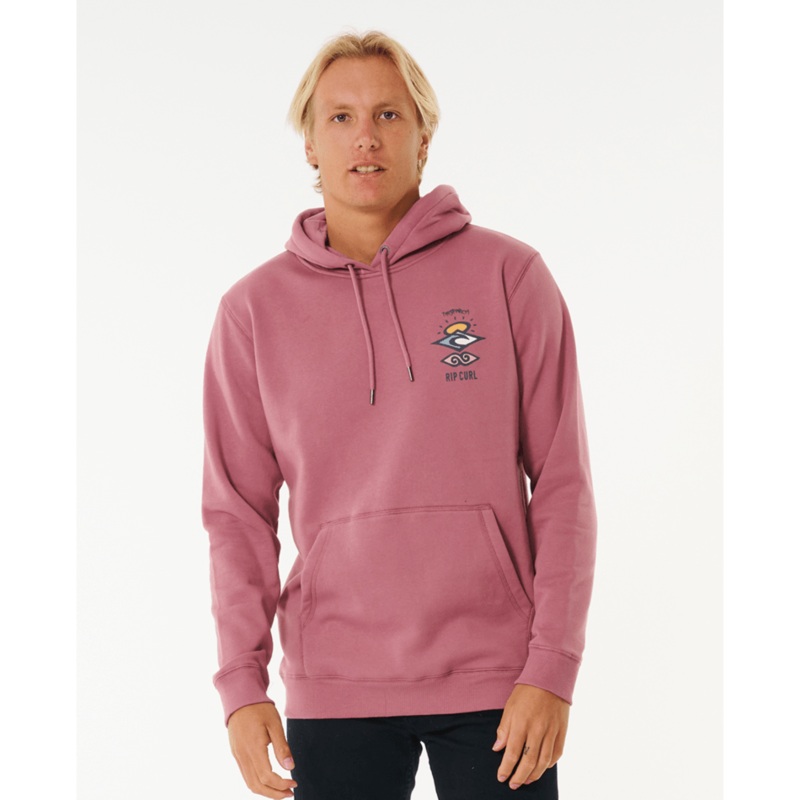 Rip Curl Search Icon Hooded Sweatshirt-Mauve