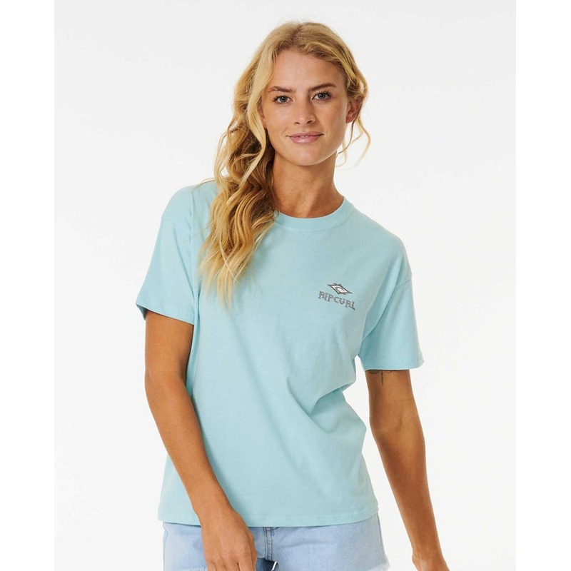 Rip Curl Shore Break Relaxed Tee-Light Blue
