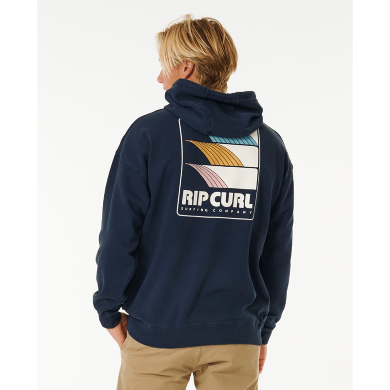 Rip Curl Surf Revival Hooded Sweatshirt-Dark Navy