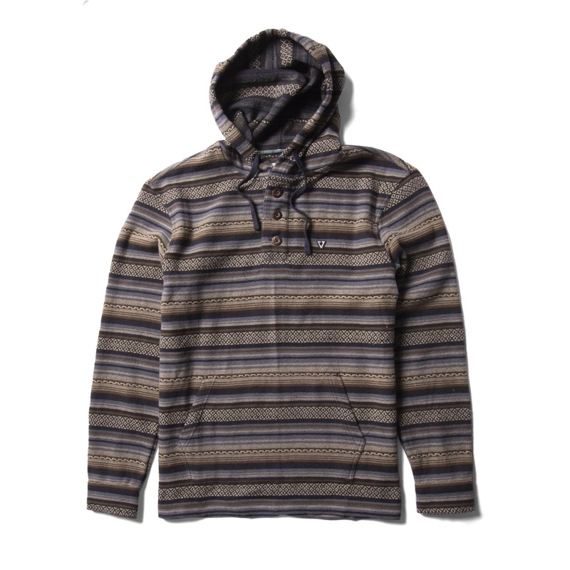 Vissla Descanso Hooded Popover L/S Shirt-Phantom