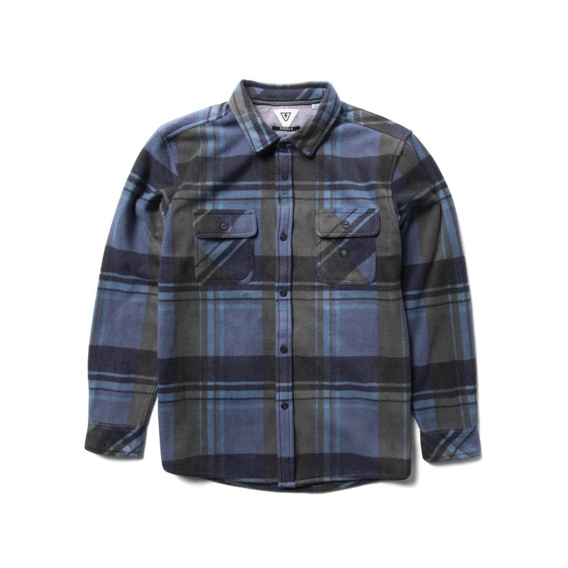 Vissla Eco-Zy Polar Flannel L/S Shirt-Midnight