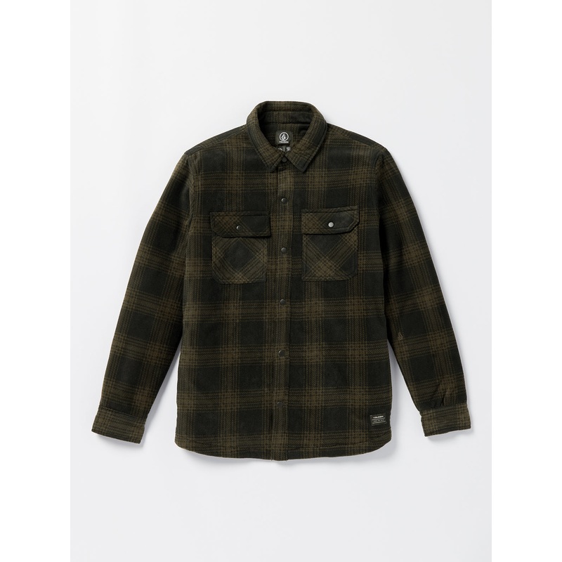 Volcom Bowered Fleece L/S Shirt-Bison