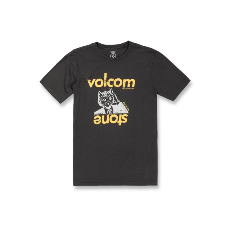 Volcom Stonepur Tee-Vintage Black