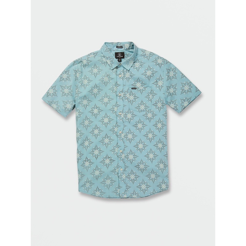 Volcom Throwing Star S/S Shirt-Coastal Blue