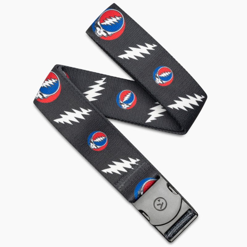 Arcade Grateful Dead Steal Your Face Belt-Charcoal