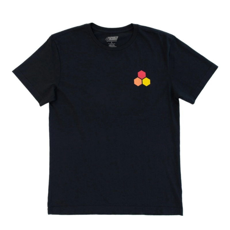 Channel Islands Curren Hex Tee-True Black
