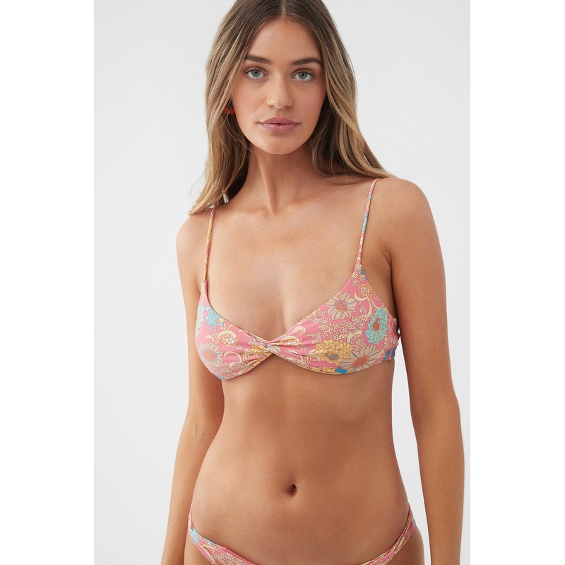O’Neill Belize Floral Malibu Top-Coral