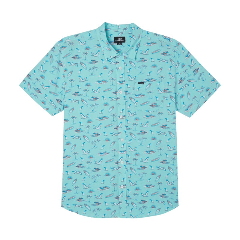 O’Neill Oasis Eco Standard S/S Shirt-Turq 2