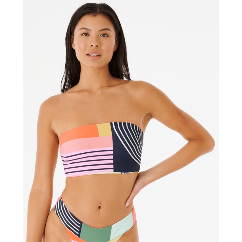 Rip Curl Day Break Long Line Bandeau Top-Multico