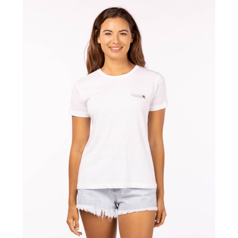 Rip Curl Golden Hour Standard Tee-Optical White