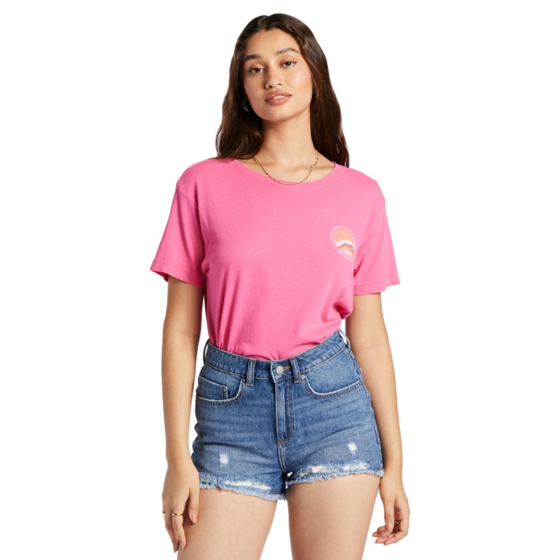 Roxy Made Of Sunshine Tee-Shocking Pink