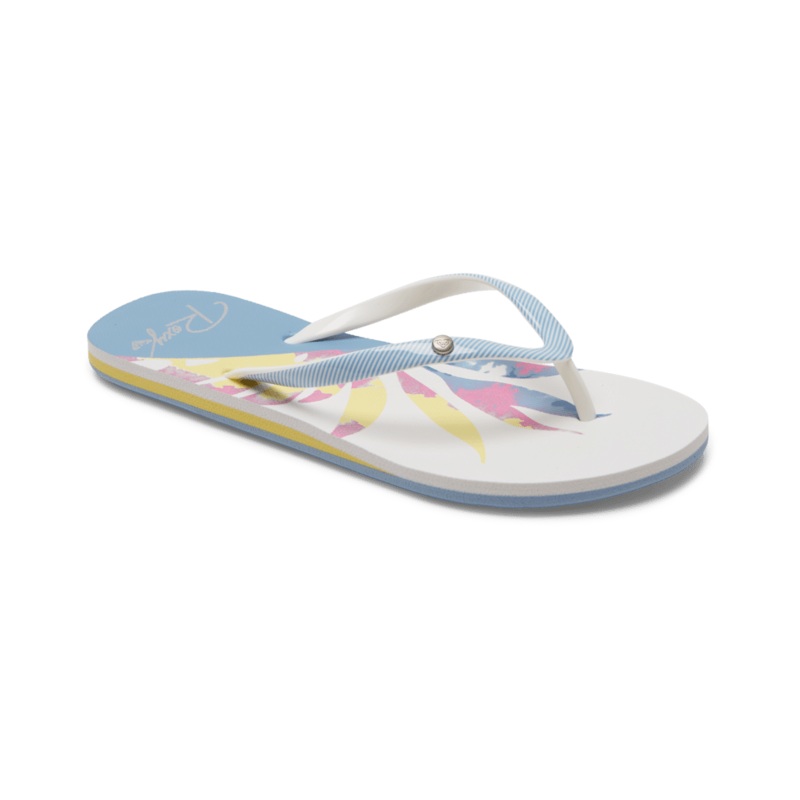 Roxy Portofino III Sandal-Blue/White Print