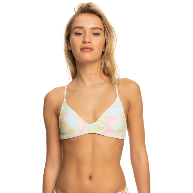 Roxy Tropics Hype Revo Athletic Tri Top-Ambroisia Swirl