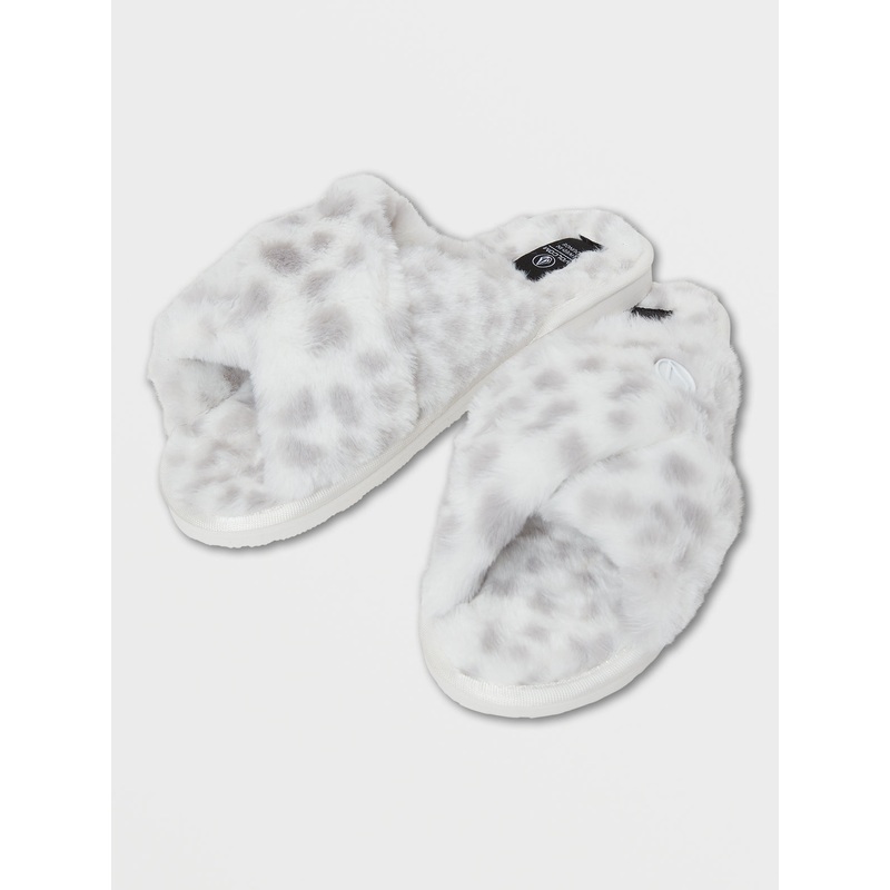 Volcom Lil Slip Slippers-Star White