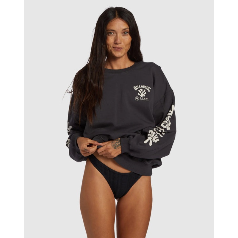 Billabong Beyond The Reef Sweatshirt-Black Sands