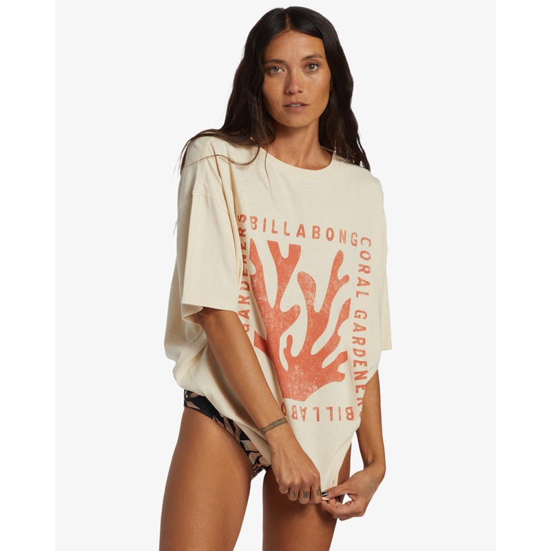 Billabong True Boy Coral Gardener Tee-White Cap