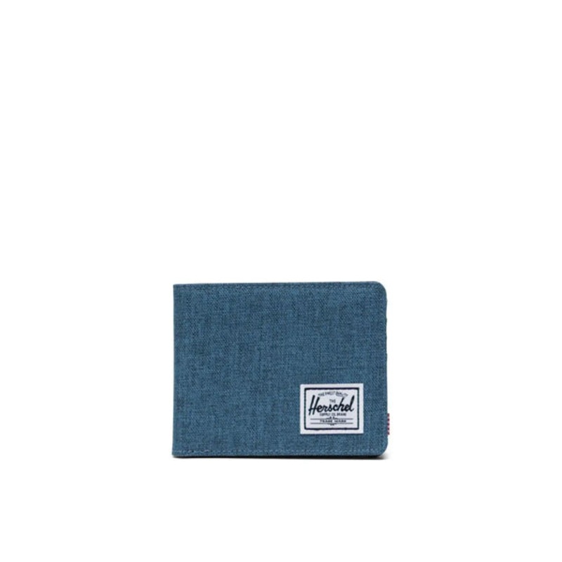 Herschel Roy RFID Wallet-Copen Blue Crosshatch