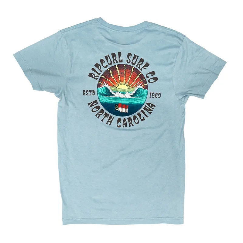Rip Curl North Carolina Tee-Powder Blue