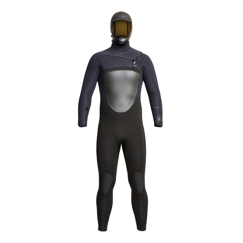 Xcel Drylock Hooded 5/4mm Wetsuit-Black