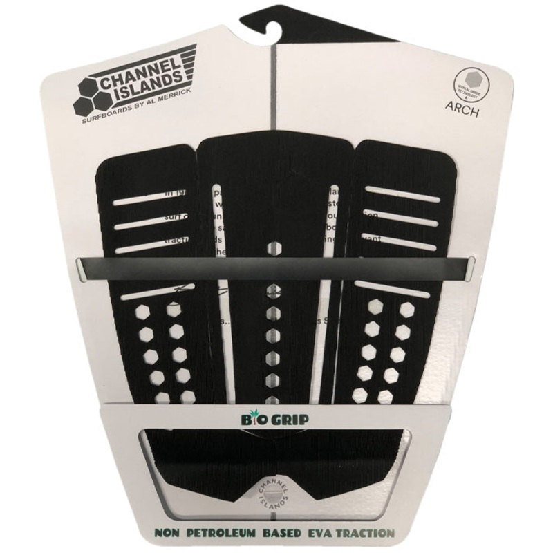 Channel Islands Lined Up Arch Traction Pad-Black